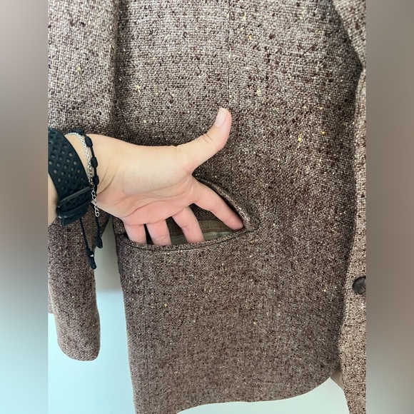 Tricia Fix vintage wool coat oversized butterfly design - Picture 11 of 12